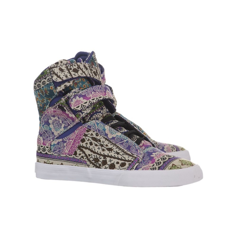 Cano Alto Supra Society Feminino Multicoloridas | AELOC0952