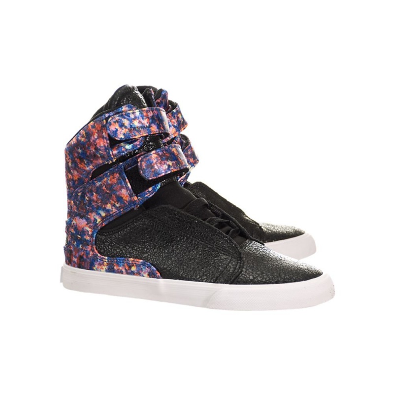 Cano Alto Supra Society II Feminino Pretas Multicoloridas | MNLKY9536