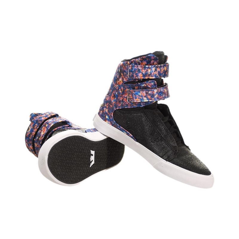 Cano Alto Supra Society II Feminino Pretas Multicoloridas | MNLKY9536