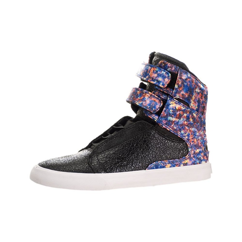 Cano Alto Supra Society II Feminino Pretas Multicoloridas | MNLKY9536