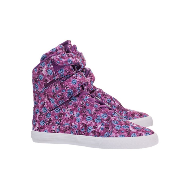 Cano Alto Supra Society II Feminino Roxo | ZIJYV3869