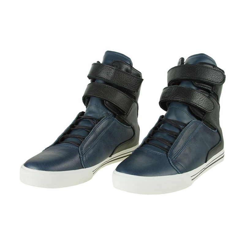 Cano Alto Supra TK Society Feminino Azul Marinho Pretas | OJQMT8756