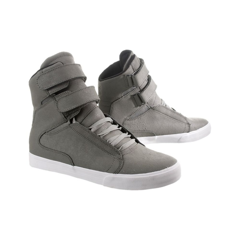 Cano Alto Supra TK Society Feminino Cinzentas | RMWJT2491