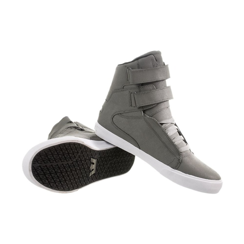 Cano Alto Supra TK Society Feminino Cinzentas | RMWJT2491