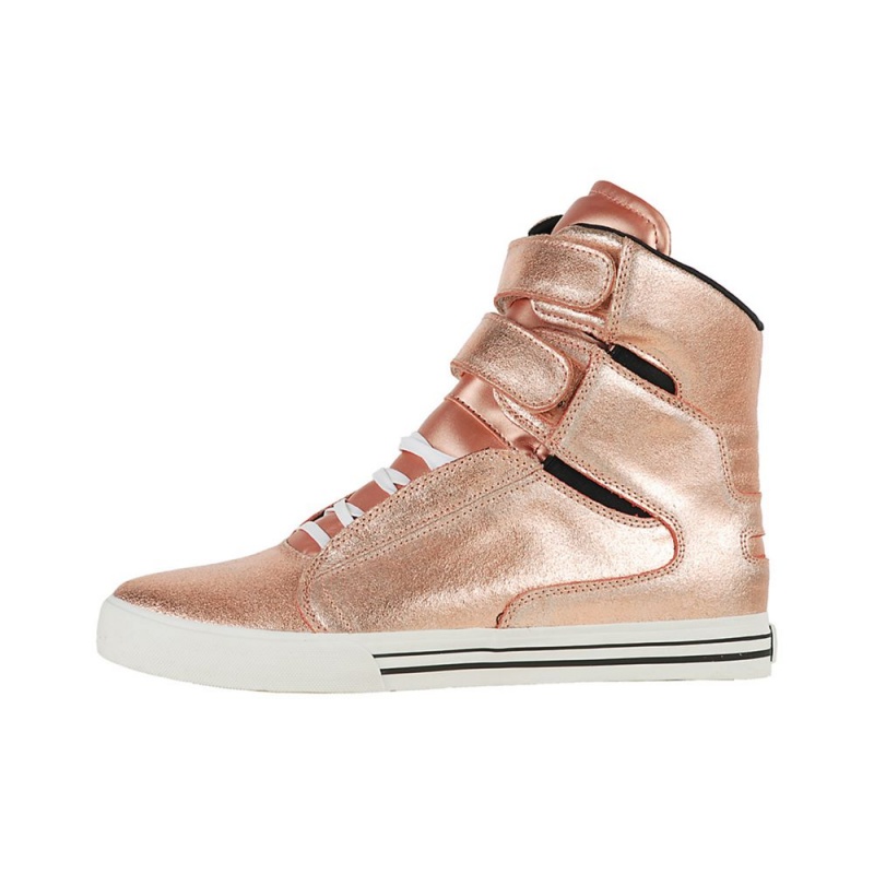 Cano Alto Supra TK Society Feminino Rosa Douradas | COALT5243