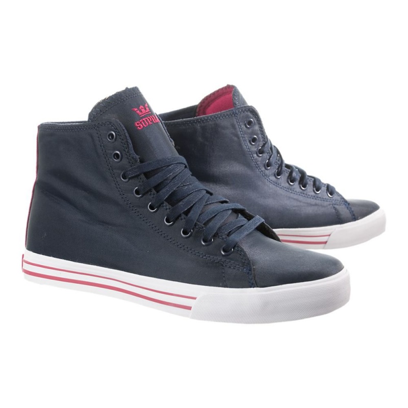 Cano Alto Supra Thunder High Feminino Azul Marinho | IFEXB3498