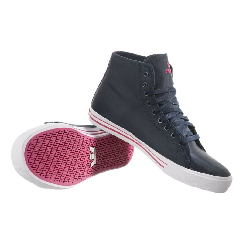 Cano Alto Supra Thunder High Feminino Azul Marinho | IFEXB3498