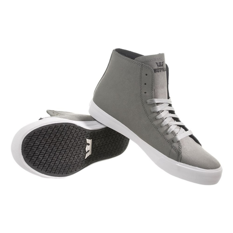 Cano Alto Supra Thunder High Feminino Cinzentas | BORDK9320