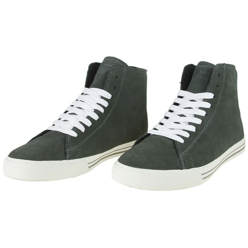 Cano Alto Supra Thunder High Feminino Cinzentas | WDOSN3891