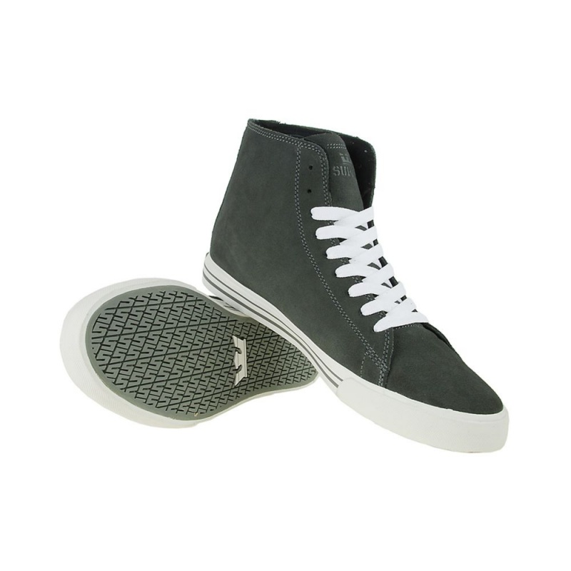 Cano Alto Supra Thunder High Feminino Cinzentas | WDOSN3891