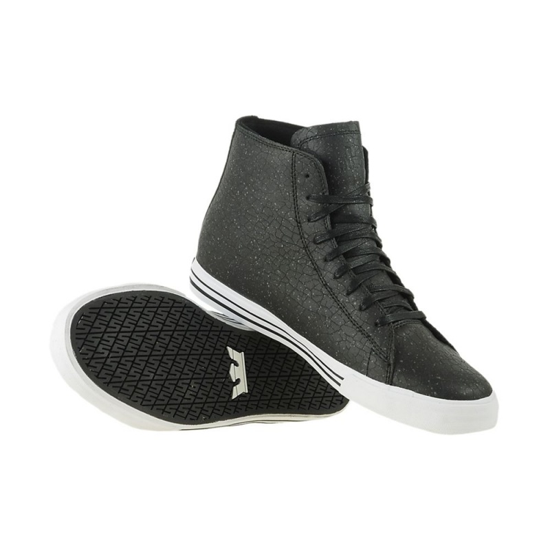 Cano Alto Supra Thunder High Feminino Pretas | LIAJZ9146