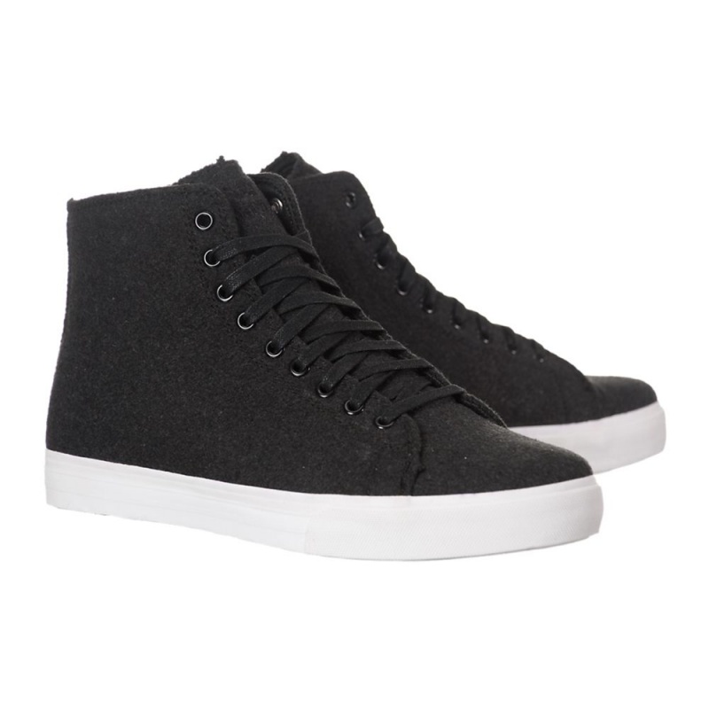 Cano Alto Supra Thunder High Feminino Pretas | KHLCF1562