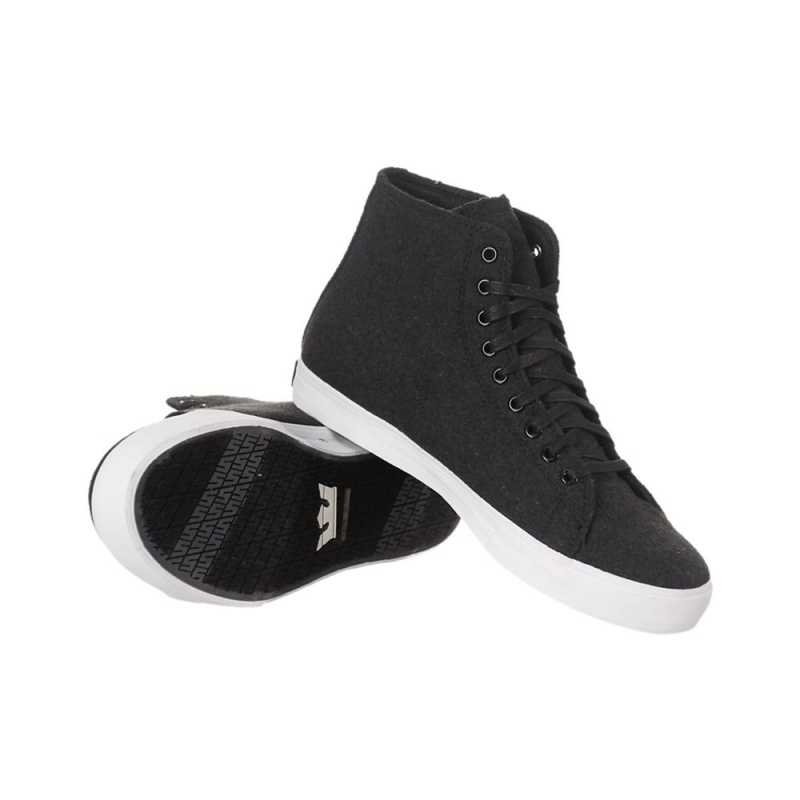 Cano Alto Supra Thunder High Feminino Pretas | KHLCF1562