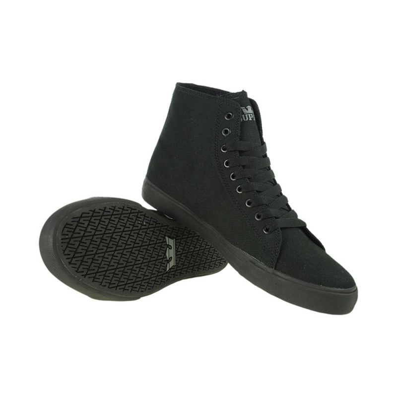 Cano Alto Supra Thunder High Feminino Pretas | FEYTN0926