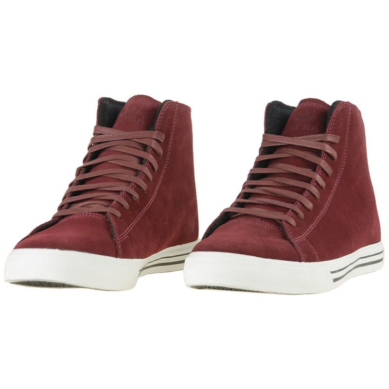 Cano Alto Supra Thunder High Masculino Bordeaux | APCKY7839