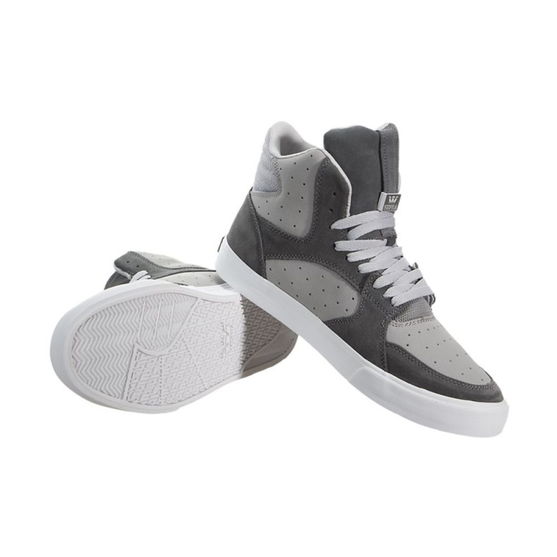 Cano Alto Supra Vaider 3000 Feminino Cinzentas Pretas | LWRZK0396