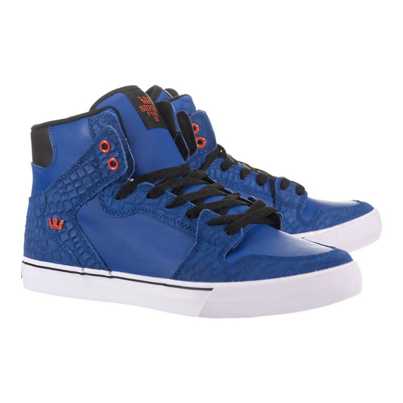 Cano Alto Supra Vaider Feminino Azuis Pretas | WGAES2309