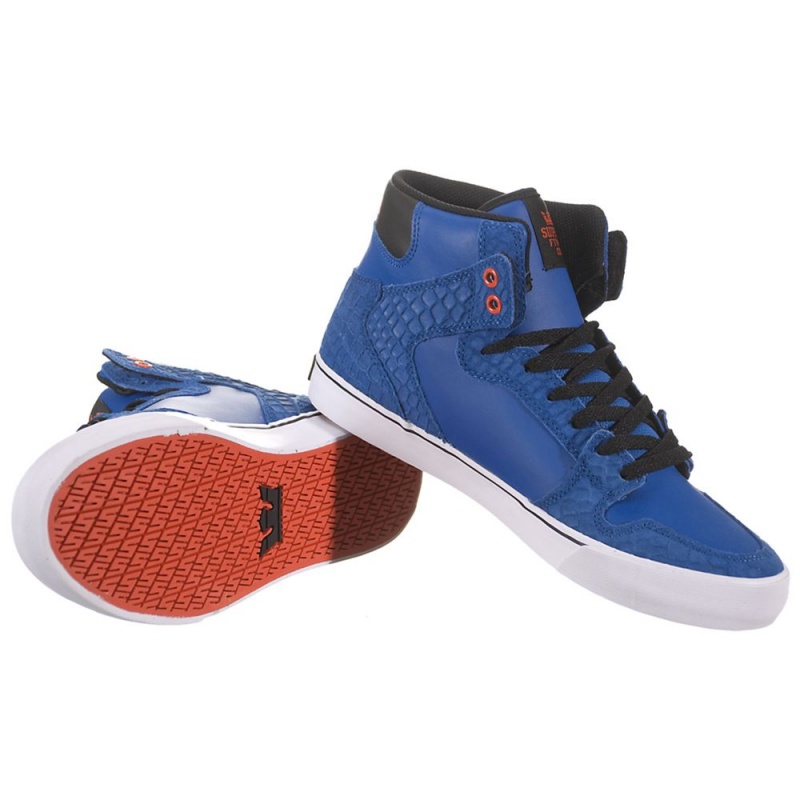 Cano Alto Supra Vaider Feminino Azuis Pretas | WGAES2309