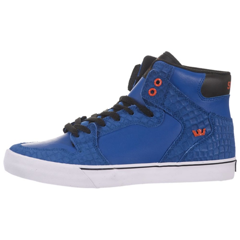 Cano Alto Supra Vaider Feminino Azuis Pretas | WGAES2309