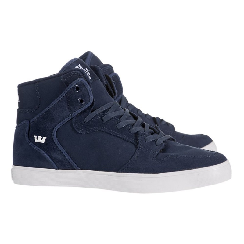 Cano Alto Supra Vaider Feminino Azul Marinho | RWGZN5867