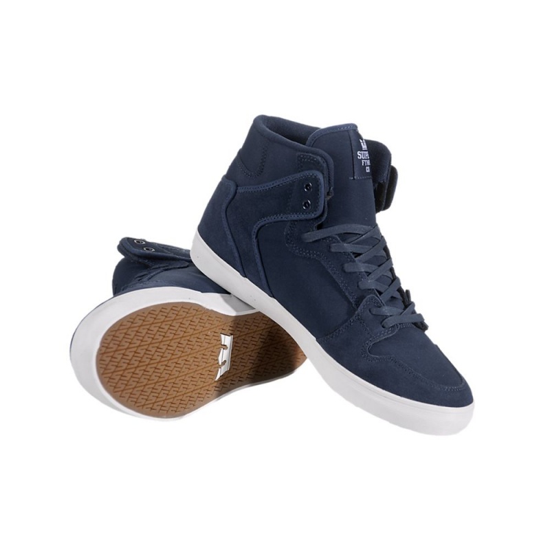 Cano Alto Supra Vaider Feminino Azul Marinho | RWGZN5867