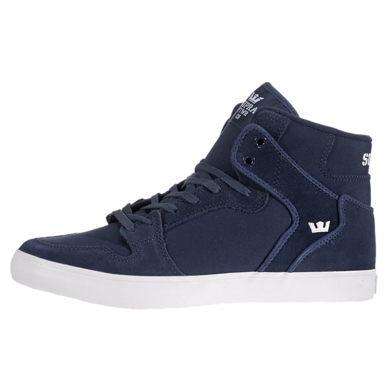 Cano Alto Supra Vaider Feminino Azul Marinho | RWGZN5867