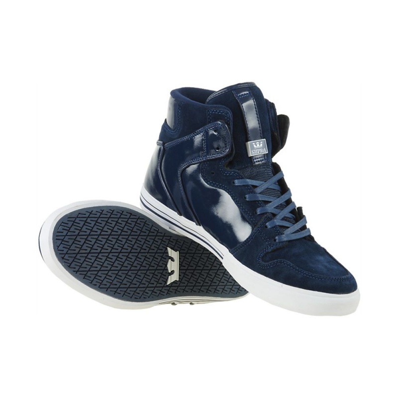 Cano Alto Supra Vaider Feminino Azul Marinho | LDMPX2067