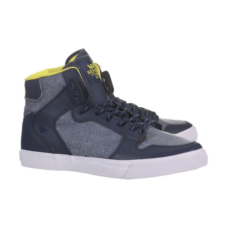 Cano Alto Supra Vaider Feminino Azul Marinho | IYVOA7605