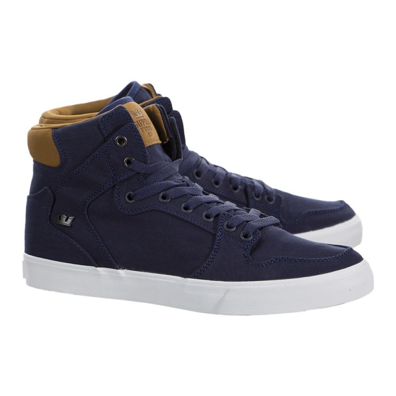 Cano Alto Supra Vaider Feminino Azul Marinho | AVFKQ3715