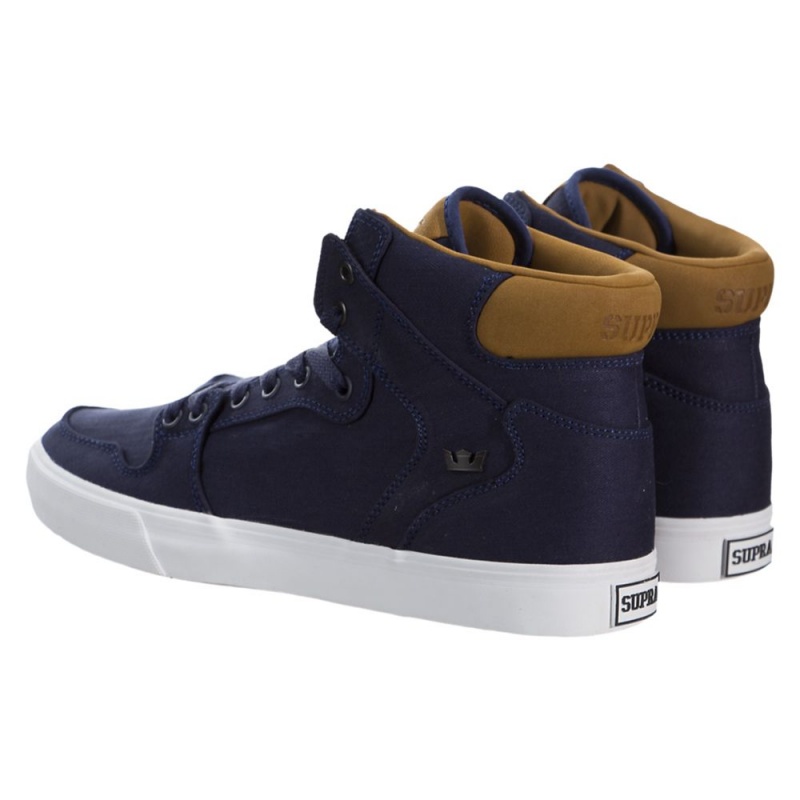 Cano Alto Supra Vaider Feminino Azul Marinho | AVFKQ3715