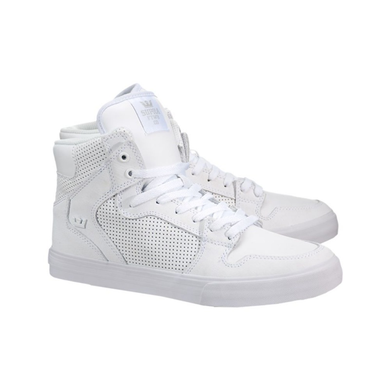 Cano Alto Supra Vaider Feminino Branco | GBPSX8503