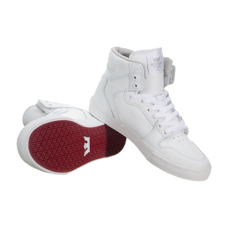 Cano Alto Supra Vaider Feminino Branco | BMZCK4730