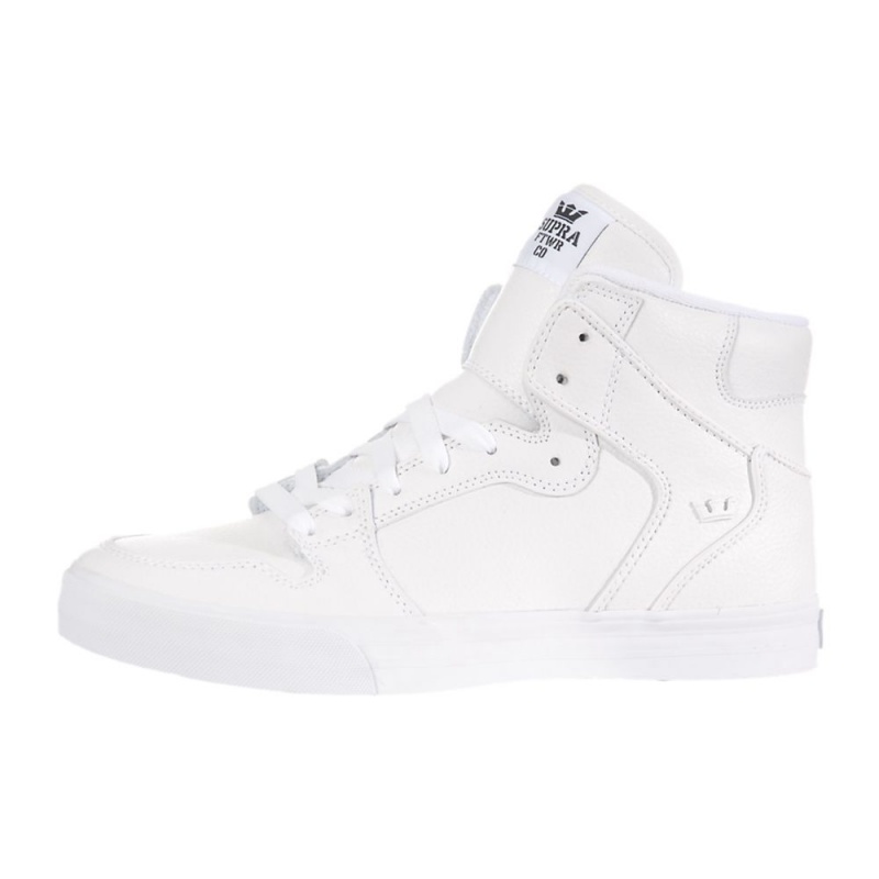 Cano Alto Supra Vaider Feminino Branco | EATLI9234