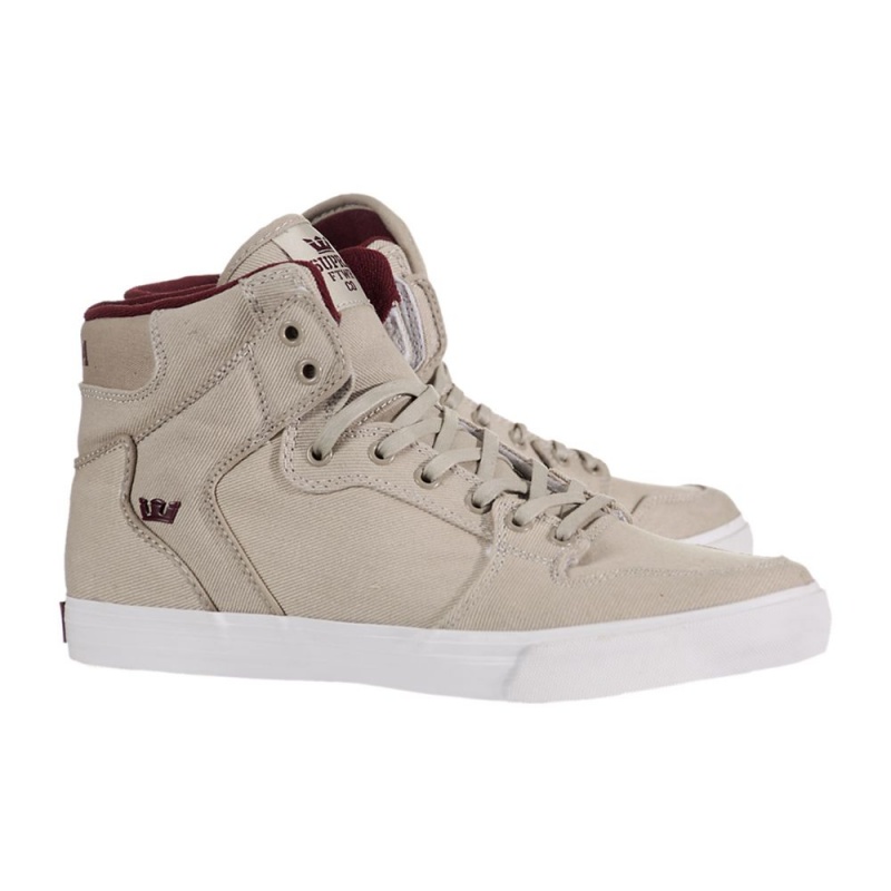 Cano Alto Supra Vaider Feminino Caqui | IOMFK9358