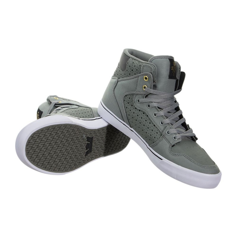 Cano Alto Supra Vaider Feminino Cinzentas Pretas | BPETX8360