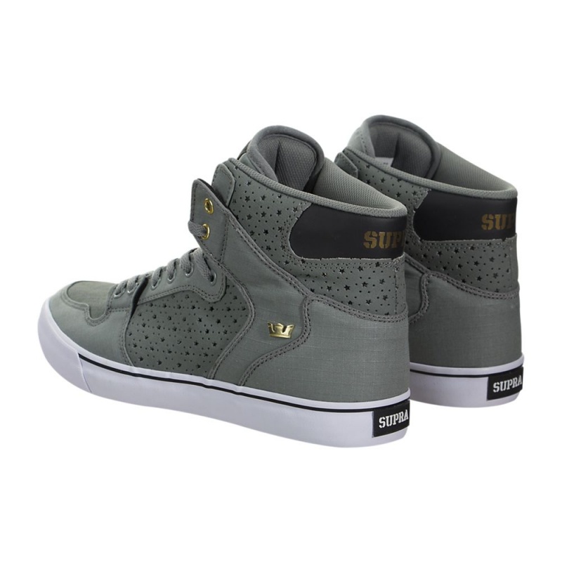 Cano Alto Supra Vaider Feminino Cinzentas Pretas | BPETX8360