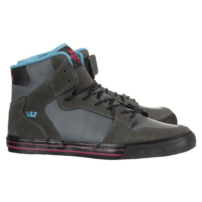 Cano Alto Supra Vaider Feminino Cinzentas Pretas | LHRCD1982