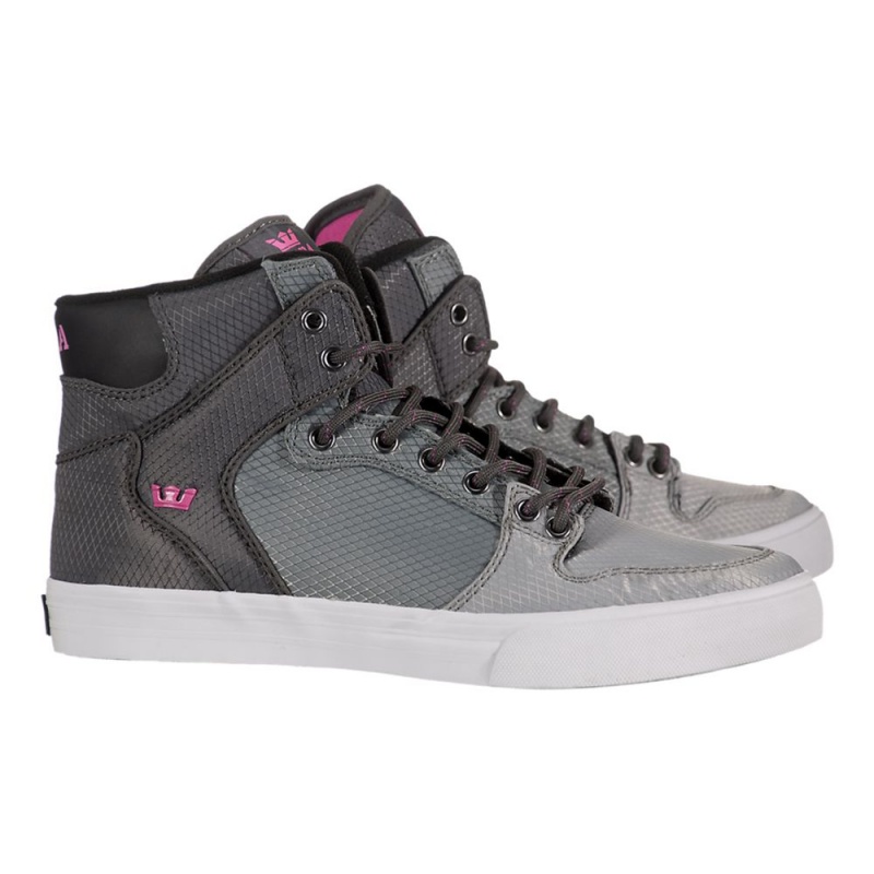 Cano Alto Supra Vaider Feminino Cinzentas Pretas | LHBZJ0978