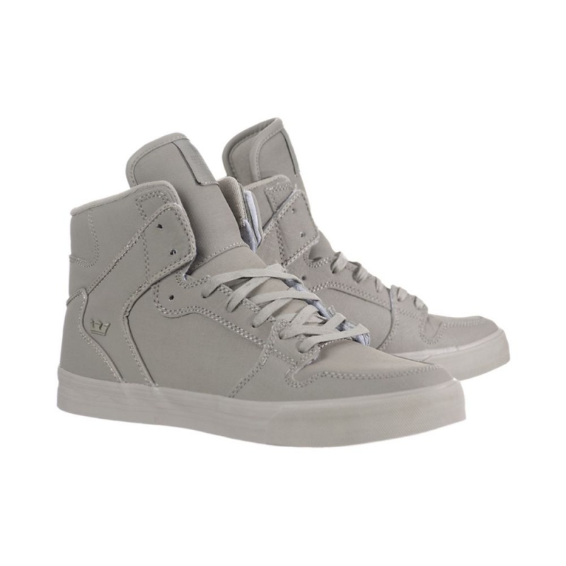 Cano Alto Supra Vaider Feminino Cinzentas | ASPWQ8923