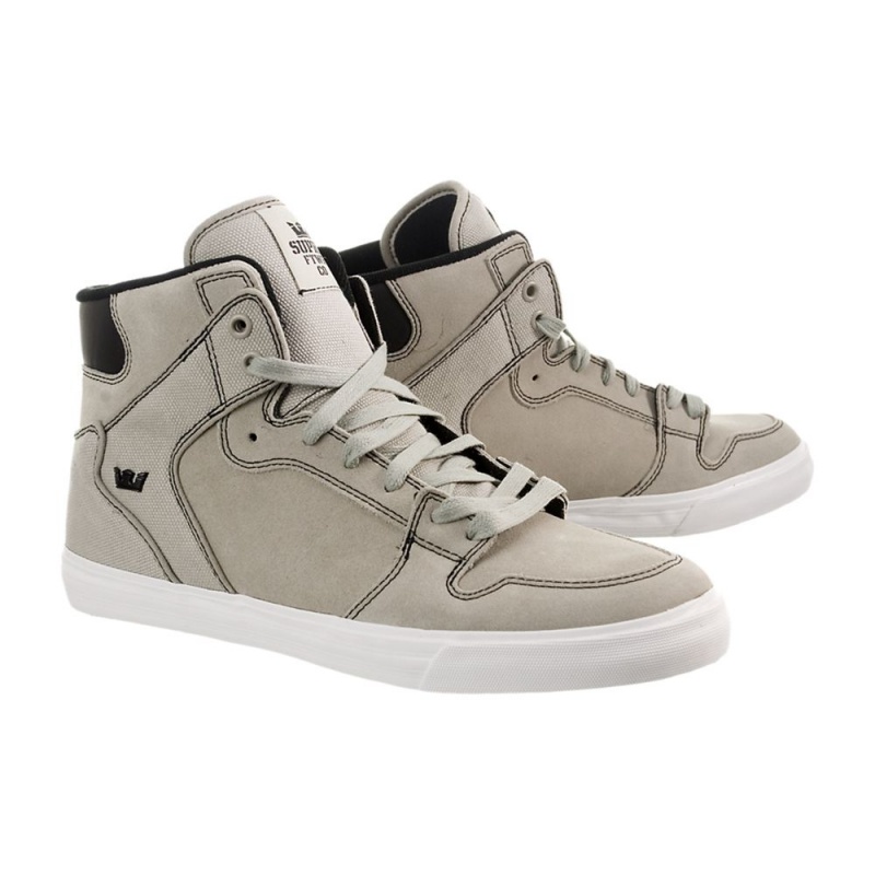 Cano Alto Supra Vaider Feminino Cinzentas | NVLGF1643