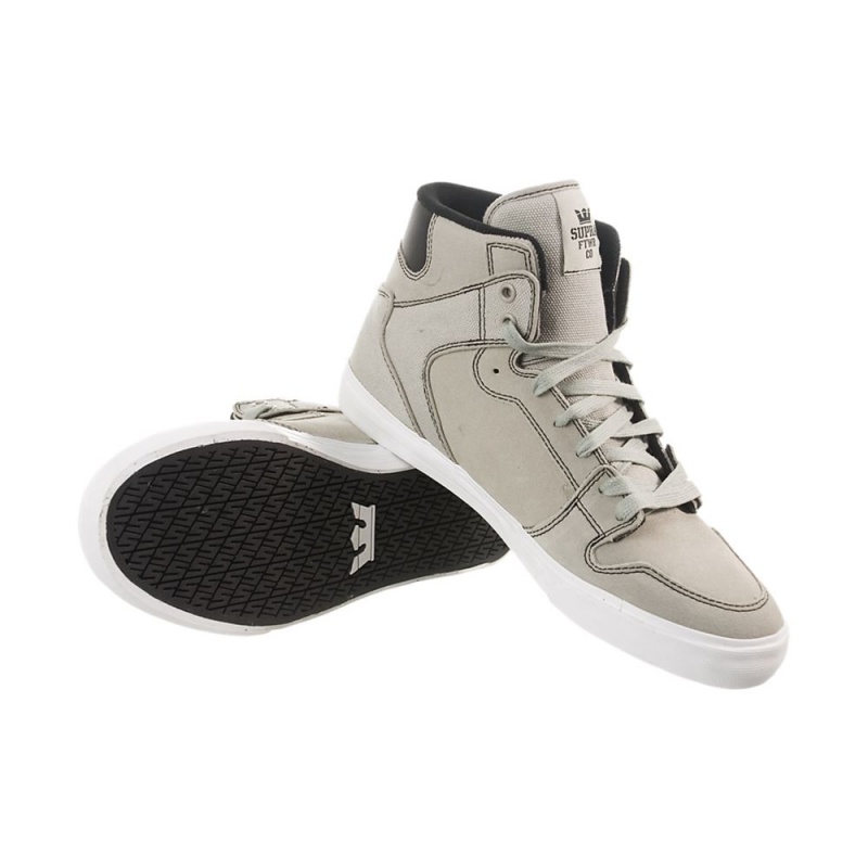 Cano Alto Supra Vaider Feminino Cinzentas | NVLGF1643