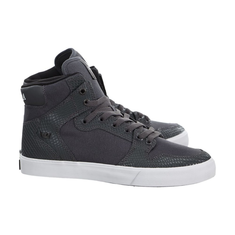 Cano Alto Supra Vaider Feminino Cinzentas | YHWNQ4372