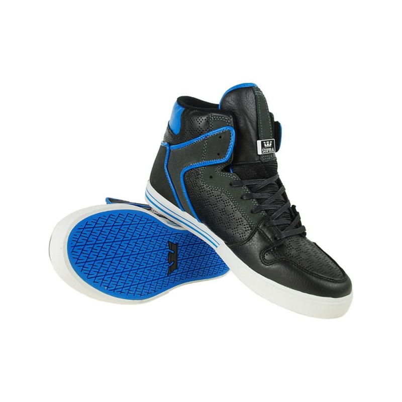 Cano Alto Supra Vaider Feminino Pretas Azuis | BYARW3216