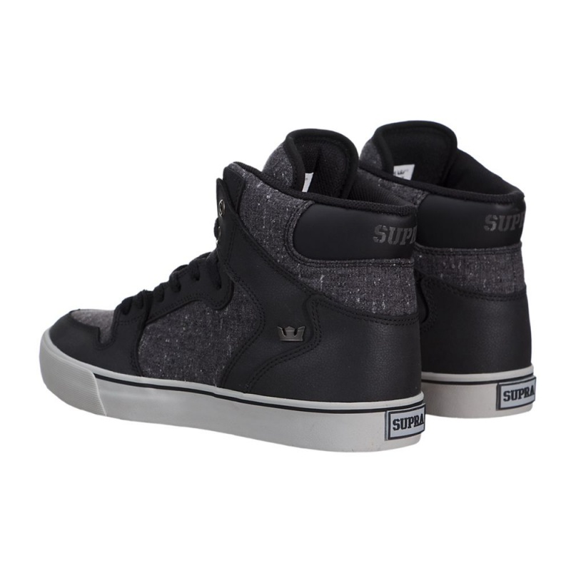 Cano Alto Supra Vaider Feminino Pretas Cinzentas | AMRLV3147