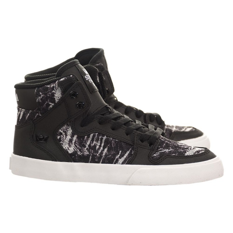 Cano Alto Supra Vaider Feminino Pretas Cinzentas | JCTBI6570