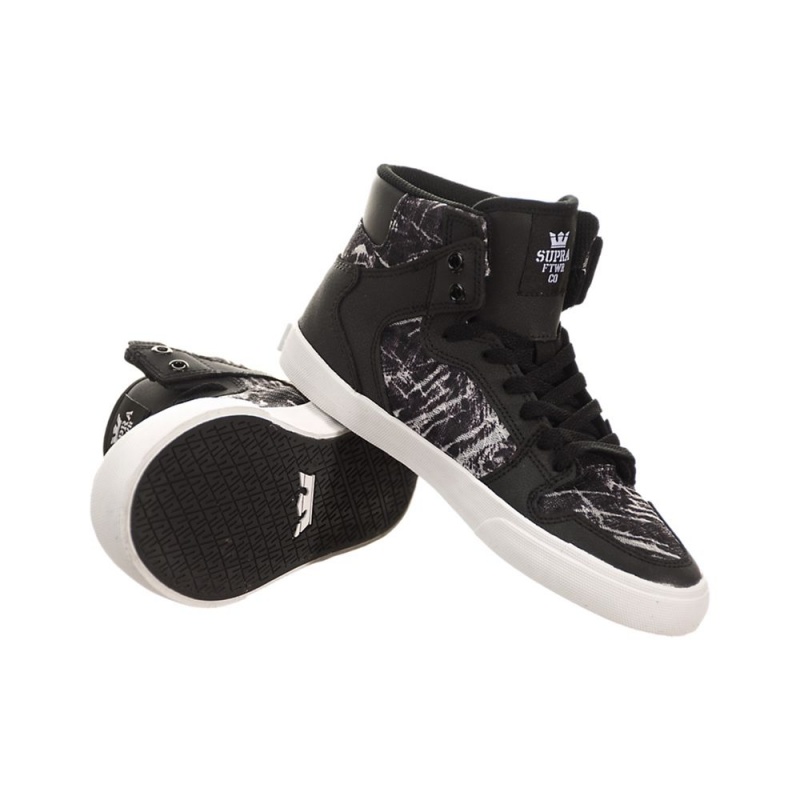 Cano Alto Supra Vaider Feminino Pretas Cinzentas | JCTBI6570