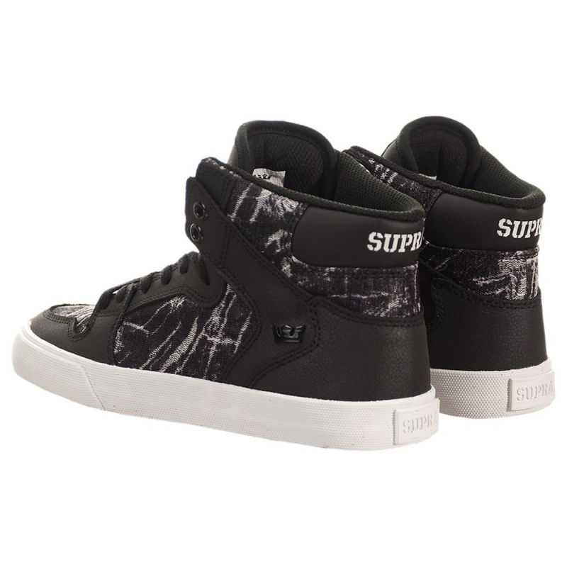 Cano Alto Supra Vaider Feminino Pretas Cinzentas | JCTBI6570