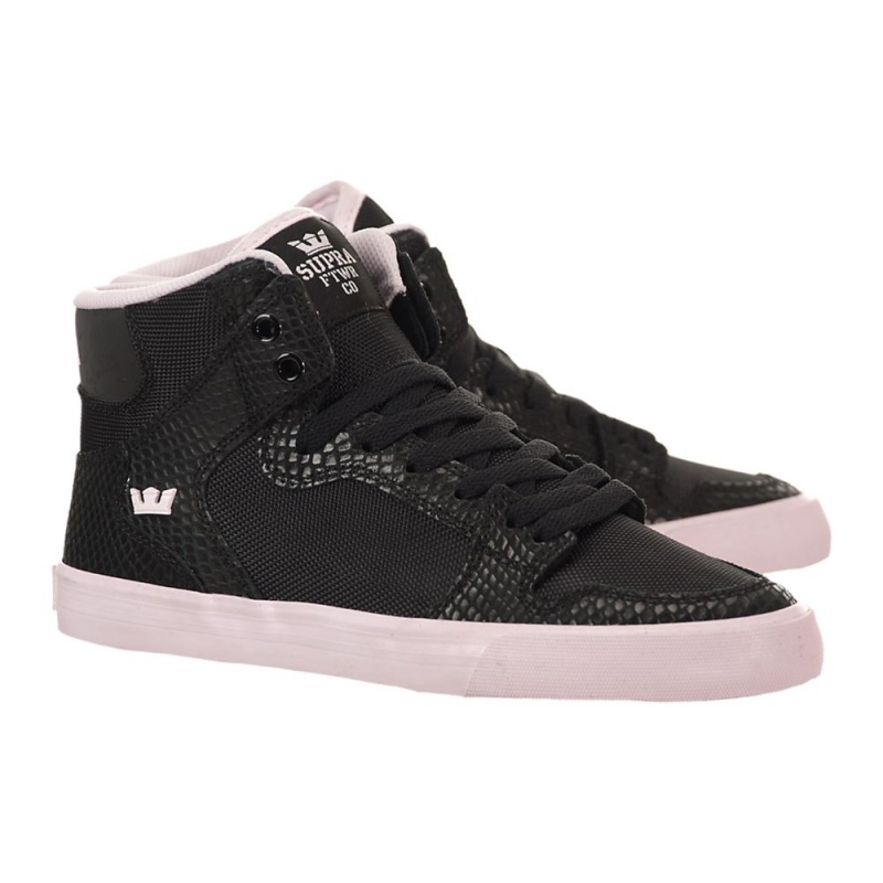 Cano Alto Supra Vaider Feminino Pretas Rosa | XVWUB9825