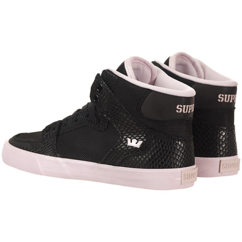 Cano Alto Supra Vaider Feminino Pretas Rosa | XVWUB9825