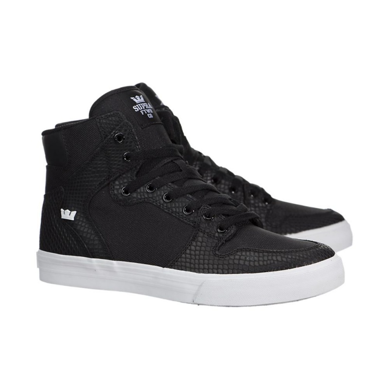 Cano Alto Supra Vaider Feminino Pretas | OKCEY5612